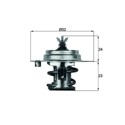 Image de MAHLE ORIGINAL TX 7 83D Thermostat d&#039;eau 83 52 avec joint d&#039;étanchéite SUZUKI: Samurai SUV, Grand Vitara 1 SJ 410 TOYOTA: Supra III