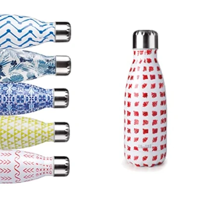 Image de Ibili Bouteille Isotherme Doodle, 350 ml, Acier Inoxydable 18/10, Double Paroi, Réutilisable