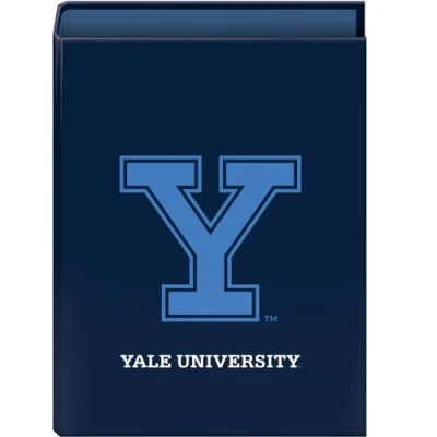 Image de Dohe Classeur 4 anneaux Capacité 250 feuilles, format folio (26,4 x 34 cm), dos 6 cm, 40 mm, couverture extra rigide, fournitures scolaires Yale University Navy Bleu