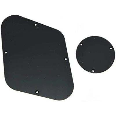 Image de Dopro LP Plaque de commande arrière pour Epi Les Paul Noir uni 1 pli