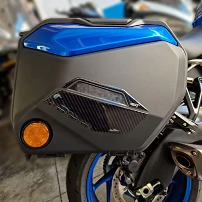 Image de Resin Bike Autocollant Moto Compatibles avec Suzuki GSX S 1000 GT 2022. Protection Bouchon de Réservoir Contre Les Chocs et Éraflures. 3D Résinés Effet Carbone