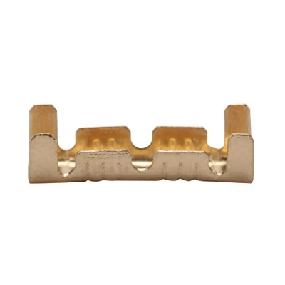 Image de Borne à Sertir en Laiton, Brass Quick Splice Connector, Cosses Electriques, de câblage forme U, 100pcs connecteur d&#039;amarrage ligne bouton pression bornes 0.5 1.5mm carré