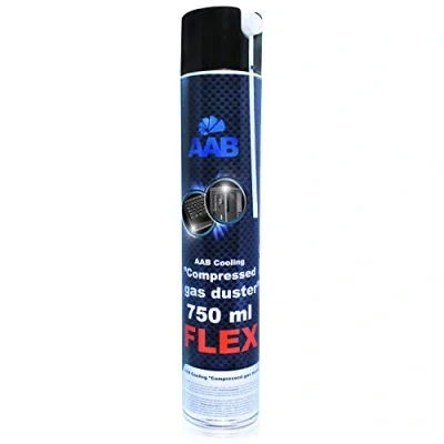 Image de AABCOOLING Compressed Gas Duster FLEX 750ml Bombe Depoussierante Avec un Tube Flexible, d&#039;air Sec, Bouteille Air Comprimé pour Informatique Matériel, Aérosol Dépoussiérant PC