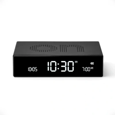 Image de LEXON Réveil LCD réversible FLIP PREMIUM (NOIR) Neuf