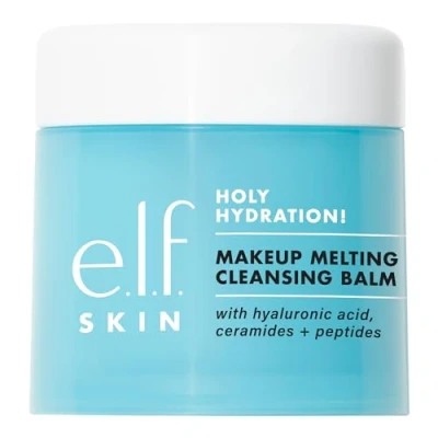 Image de e.l.f. SKIN Holy Hydration! Baume nettoyant fondant pour le visage, et démaquillant, infusé avec de l&#039;acide hyaluronique hydrater la peau, végétalien sans cruauté envers les animaux