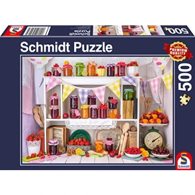 Image de Schmidt JAM JARS 500 Pieces Puzzle pour enfants, Taille: One Size, Multi coloured