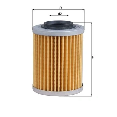 Image de MAHLE ORIGINAL OX 970 Filtre à huile Cartouche filtrante