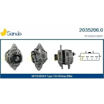 Image de CASCO CAL35206AS Alternateur 12V 85A MITSUBISHI: Colt 6, VI CZC Cabriolet, Lancer 8 Limousine, SMART: Forfour I
