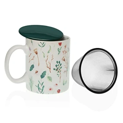 Image de Tasse avec filtre pour infusions Versa Sansa Porcelaine Grès