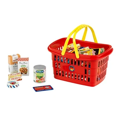 Image de Theo Klein 7219 Panier à provisions I Garni de Produits français pour la Boutique Jouet Enfants partir 2 Ans