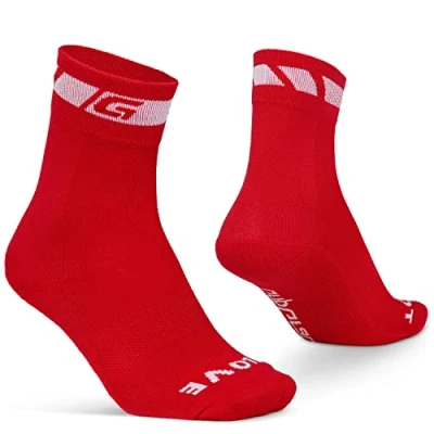 Image de Gripgrab Mixte Printemps Automne Rembourré Transition Thermolite Chaussettes Cyclisme Long Thermique Ba de v lo, Rouge, 41 44 EU