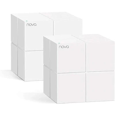 Image de Tenda WiFi Mesh AC1200 Nova MW6(2 Paquet) Système 5 pour Toute la Maison Couverture de 200㎡(2500ft²) Remplacement Extenseur Répéteur Contrôle Parental