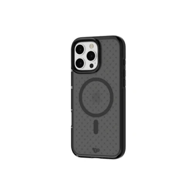 Image de tech21 EvoCheck Coque de Protection Contre Les Chocs pour iPhone 16 Pro Max, Compatible avec MagSafe, Gris Anthracite fumé