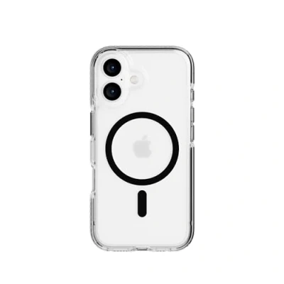 Image de tech21 EvoCrystal Coque de Protection Contre Les Chocs pour iPhone 16 Compatible avec MagSafe 15 Fois testée Selon la Norme Militaire Noir