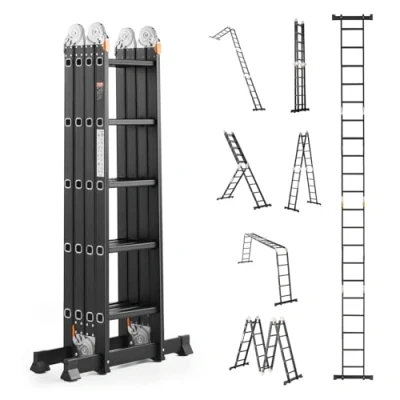 Image de VEVOR multifunctionele ladder ladderframe 7 in 1 5 treden 5800mm
