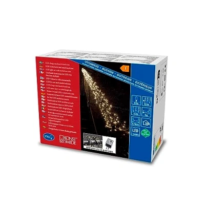 Image de Konstsmide 3861 100 Guirlande Grappe Cluster à Micro, Plastique, 7 W, Blanc, 576 LEDs