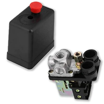 Image de Compresseur d&#039;air 90 120PSI,240V 20A interrupteur de Pression 4 Trous Pressostat Robuste avec marche/arrêt
