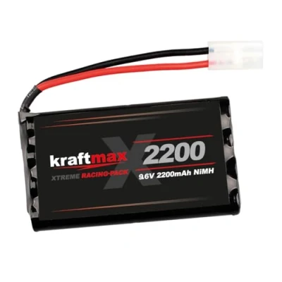 Image de Kraftmax Batterie RC Racing Pack avec Prise Tamiya (9,6 V, 2200 mAh (Min 2000 NiMH)