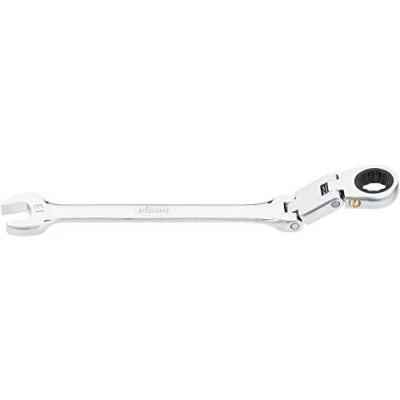 Image de Vigor V6752 13 Clé mixte à cliquet double articulation Argenté
