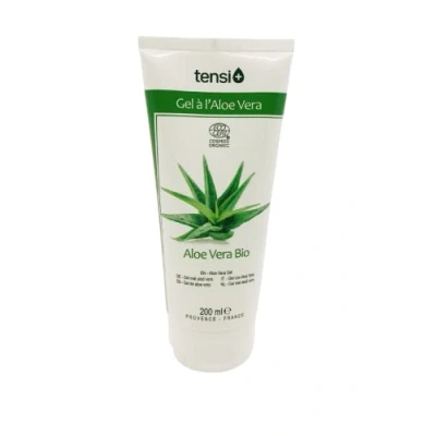 Image de Tensi+ Gel d&#039;Aloe Vera Bio Hydratant pour Visage, Corps et Cheveux, 200ml (1)