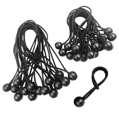 Image de Tendeur Bâche,Tendeur Elastique Boule,30 Pièces avec Boule,Tendeur Boule de pour Bannières,Sandow Elastique,Tendeur Bache Piscine