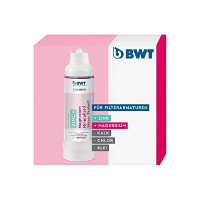Image de BWT AQA drink zinc + MP400 Filtre à eau Bougie filtrante avec et magnésium potable calcaire, chlore, plomb cuivre