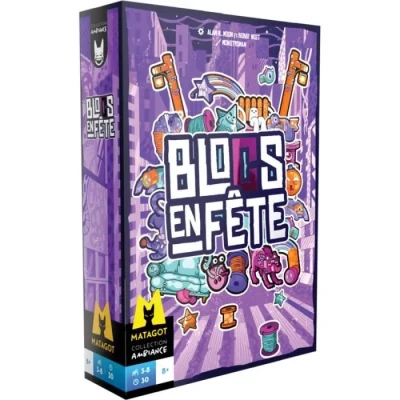 Image de Asmodee Matagot Blocs en fête Jeux de société Cartes Jeu déduction d&#039;ambiance Adulte et Enfant à partir 8 Ans 3 Joueurs Version française