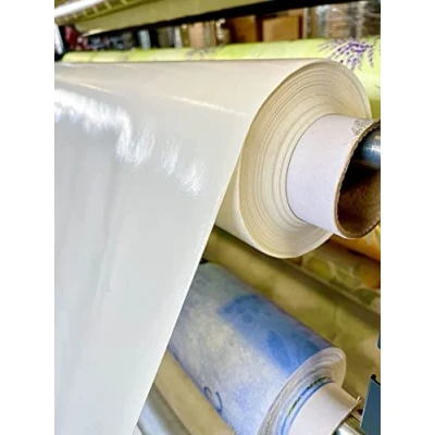 Image de KGS Toile cirée Uni Au Mètre Plusieurs Coloris (Blanche, 140x250cm)