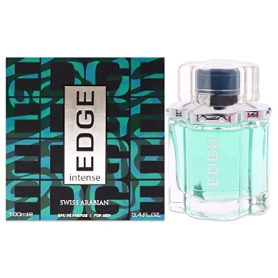 Image de Swiss Arabian Edge Intense Eau de Parfum pour Hommes 100ML Une Fusion Audacieuse Gingembre Épicé, Cassis et d&#039;Ambre Confiant Puissant
