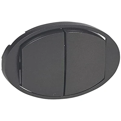 Image de Legrand 067902 Enjoliveur Large Céliane pour Double Interrupteur, Poussoir, Finition Graphite