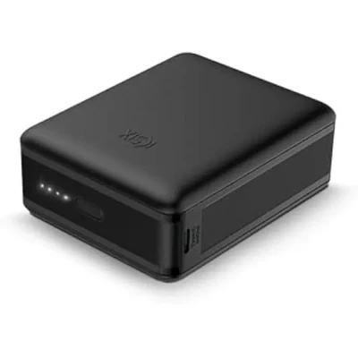 Image de Powerbank Ksix Mini Lithium Polymère 10 000 mAh W Câble USB A vers C Inclus Charge simultanée Noir (Nano, 20 mAh)