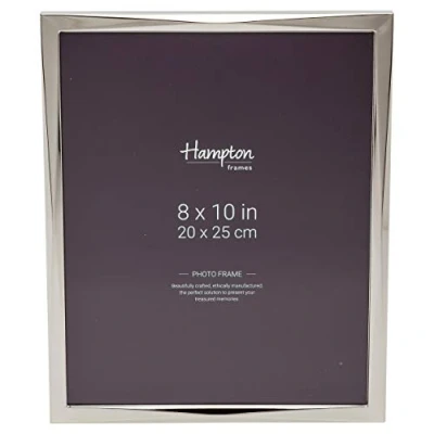 Image de Hampton Frames Lucca,Cadres Cadre à Photo avec Diamants 15 mm de Largeur, Fini Argent LCC19980