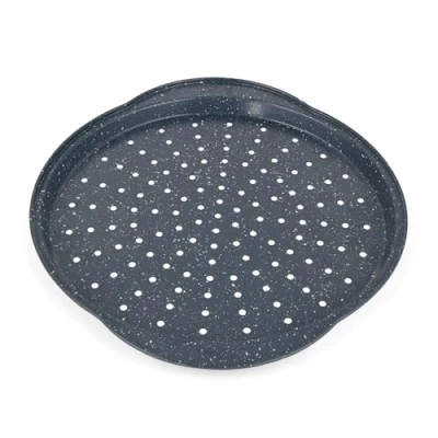 Image de Russell Hobbs RH01003EU Nightfall Stone Plaque à Pizza Antiadhésif, 37 cm, de Cuisson Rondes Perforées en Acier Carbone, Sans PFOA, Passe au four jusqu&#039;à 220C, Marbre Bleu