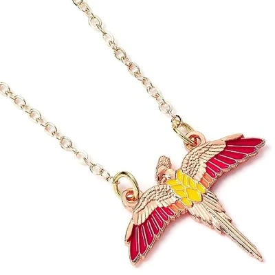 Image de Collier Harry Potter Pendentif Fumseck le Phénix Multicolore