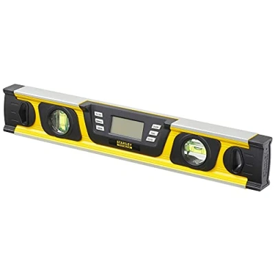 Image de Stanley 0 42 063 Niveau Tubulaire Digital Gamme Fatmax Écran LCD Rétro Éclairé Auto Réversible Lecture 360 Précision Numérique 0.10 Plusieurs mode Fourni avec Sac de Protection