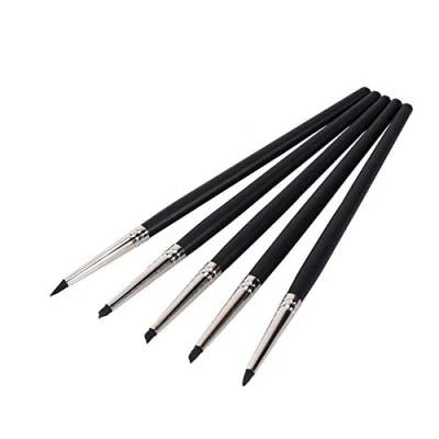 Image de outils de modélisation modelage d&#039;argile polymère stylos en caoutchouc silicone 5PCSEnsemble poterie Pottery Tools