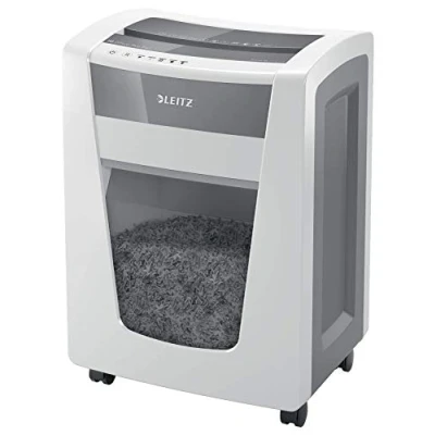 Image de Leitz IQ Office Pro 80102000 Destructeur de documents CH micro coupe niveau sécurité P6+ Capacité 5 feuilles 30 l Blanc