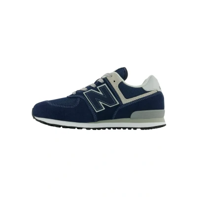 Image de New Balance 574 CORE Baskets basses pour enfants, Taille: 37.5, Navy white Matière synthétique