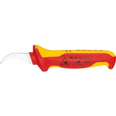 Image de Knipex Couteau à dégainer poignée isolante bi matière, certifiée VDE 190 mm 98 53 13