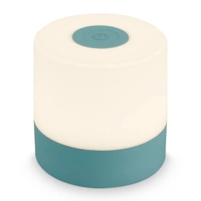 Image de BRILONER Mini Lampe de table LED sans fil, chevet à intensité variable Touch, bureau, lecture, extérieure &amp; intérieure, Bleue