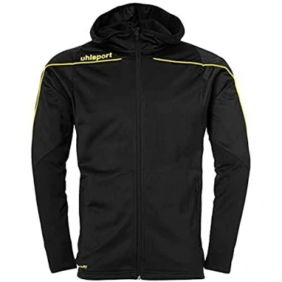 Image de uhlsport Stream 22 Veste à capuche pour enfant S Noir/jaune citron