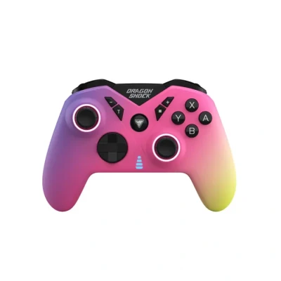 Image de DragonShock NEBULA ULTIMATE Manette Gaming sans fil Pro Candy pour Nintendo Switch/Switch Lite/Switch OLED/PS3/PC/Android Capteur à effet Hall Palettes RGB Mode Turbo 550mAh