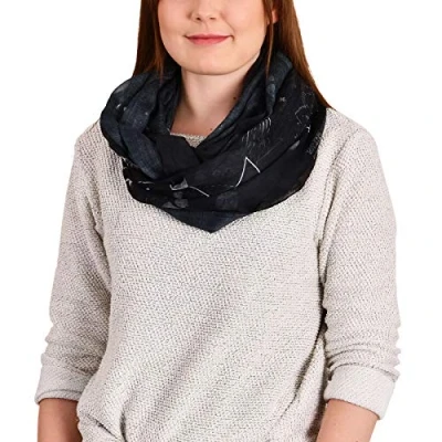 Image de Elbenwald Harry Potter Loop Scarf Map of The Marauder Ø80cm Noir