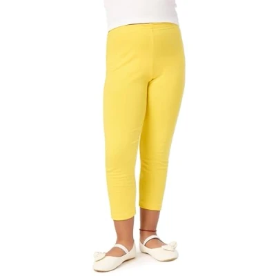 Image de Merry Style leggings pour filles 3/4 Confortables et doux shorts de cycliste enfants capri à la mode l&#039;été MS10 131 (Jaune 158 cm)