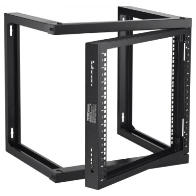 Image de VEVOR 9U Server Rack Wandmontage 68,04kg Open Frame Netwerk 530x450x520mm