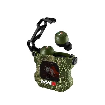 Image de OTL Technologies COD260 Call of Duty Modern Warfare III TWS Écouteurs avec étui de Chargement sans Fil Camouflage Vert Olive