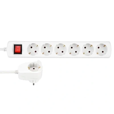 Image de REV Bloc multiprise PowerSplit 6x 2m blanc