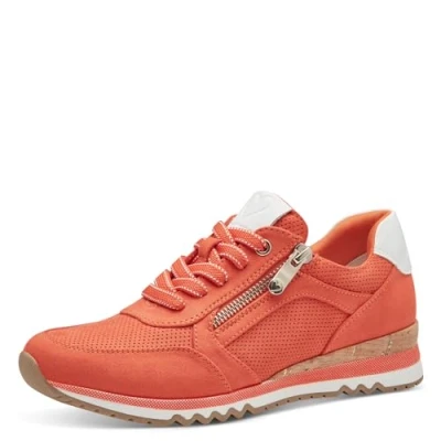 Image de Marco Tozzi Baskets basses, Femme, Taille: 41, Carrot comb Imitation cuir/textile