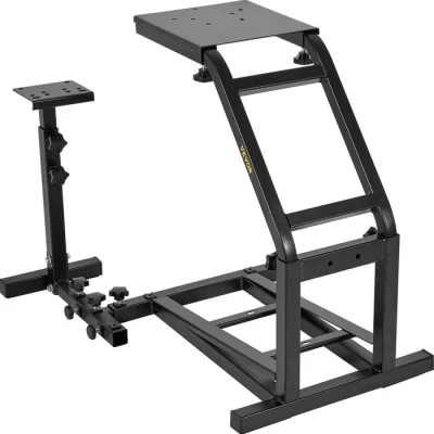 Image de Support de Volant Course Réglable VEVOR Acier Inoxydable Cadre Jeu Mad Catz Fanatec