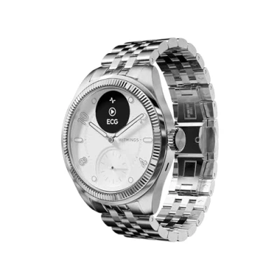 Image de Withings ScanWatch Nova Brilliant Montre connectée santé pour Femme/Homme avec ECG, SPO2, Suivi de la température, du Sommeil, respiratoire, Cycle menstruel, 30j Batterie